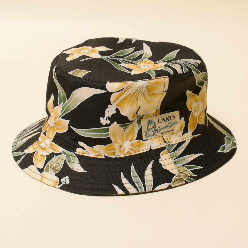 Bucket hat, OS, black/tan